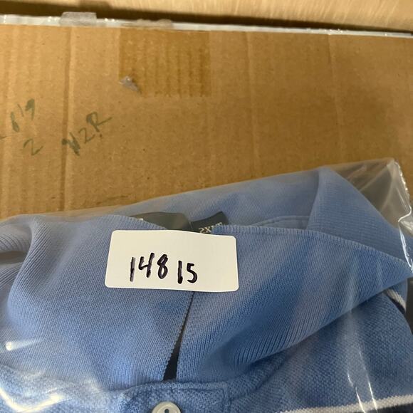 Polo Ralph Lauren Polo Mens Size 2XLT Blue Striped Short Sleeve Classic Fit - Picture 8 of 8